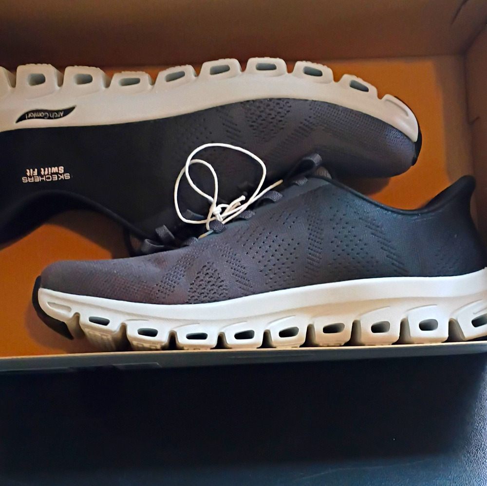 women SKECHERS Swift Fit Glide Lite Hands Free Low Top Lace-Up Sneakers